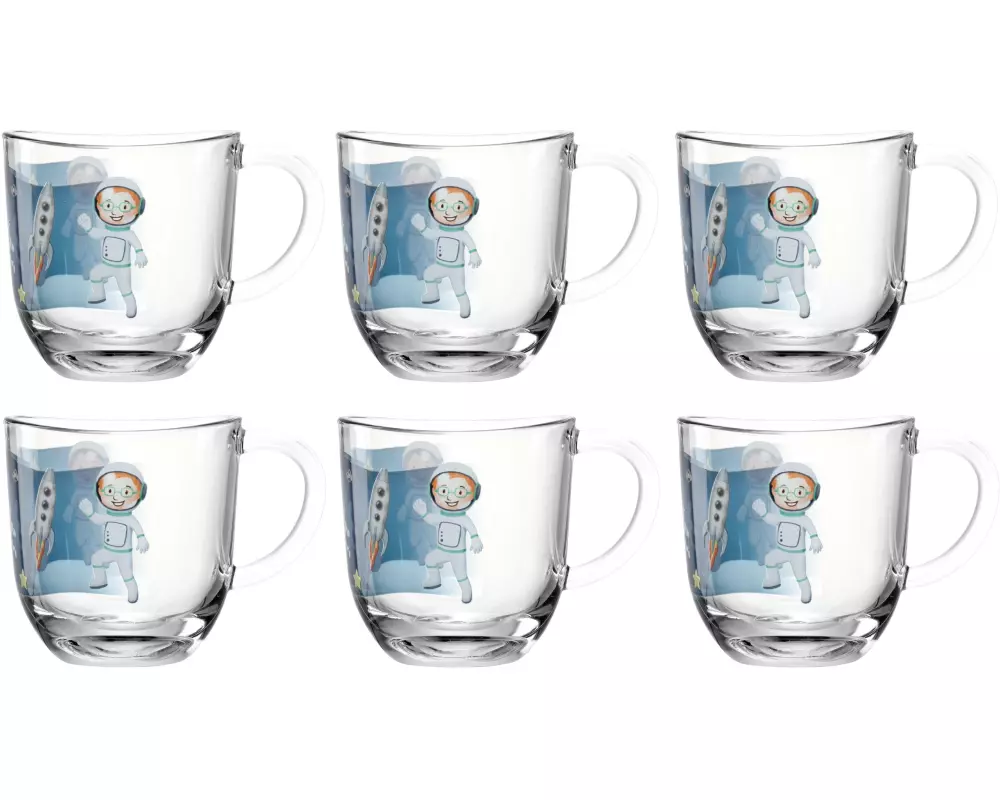 Leonardo Kindertasse Avvenutura 280 ml, 6 Stück, Weltall