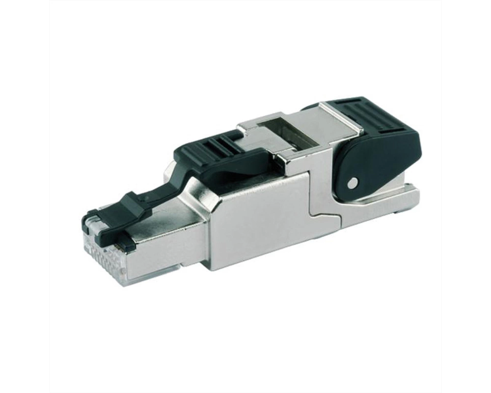 TELEGÄRTNER MFP8 feldkonfektionierbarer RJ-45 Stecker, Cat.6A (Class EA) T568A
