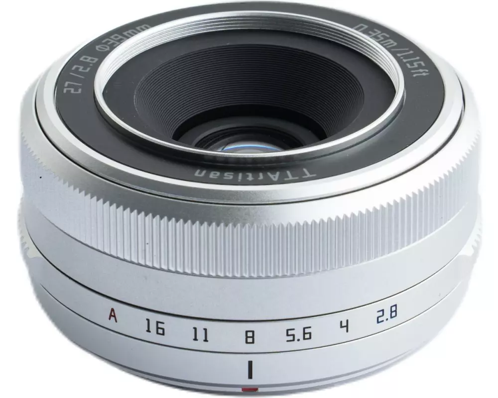 TTArtisan Festbrennweite AF 27mm F/2.8 Silber – Fujifilm X-Mount