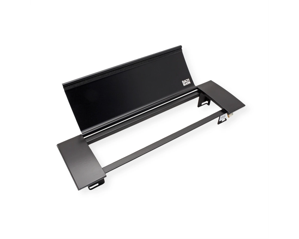 BACHMANN POWER FRAME COVER schwarz ALU 4-fach RAL9005