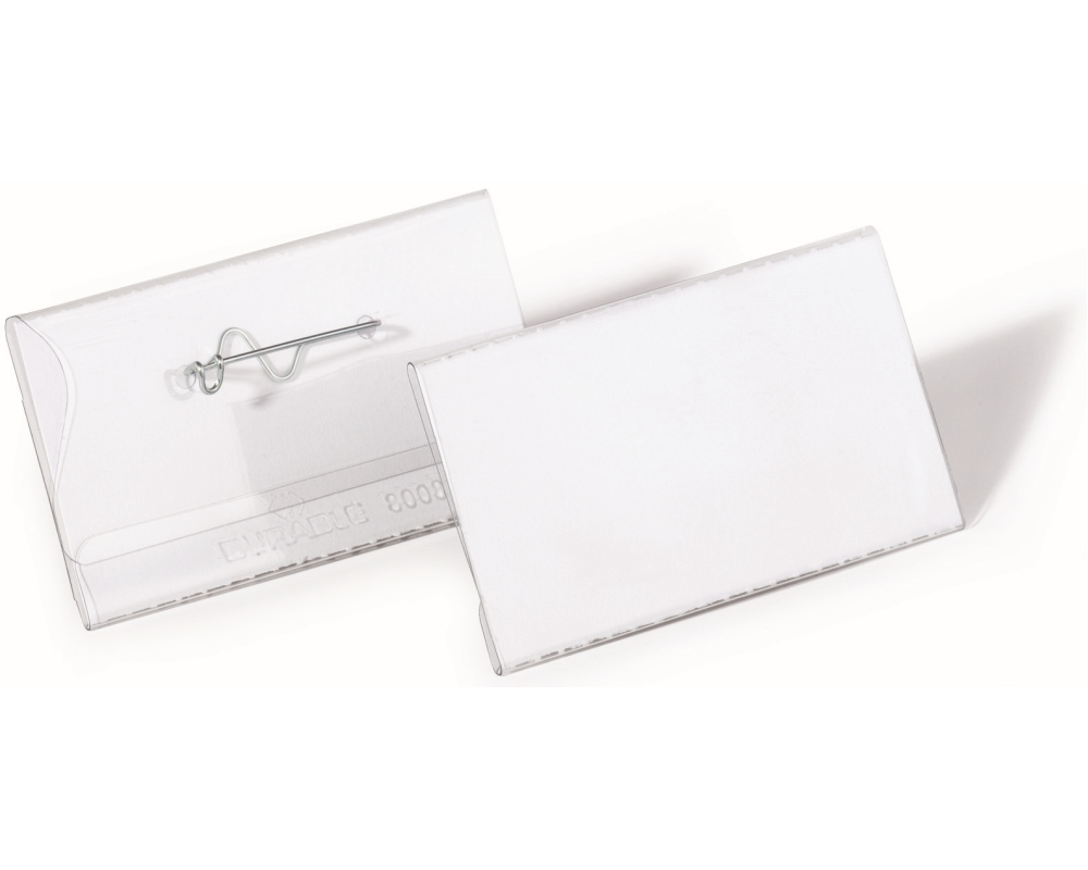 DURABLE Namensschilder 860819 mit Nadel 40x75mm 10 Stk.
