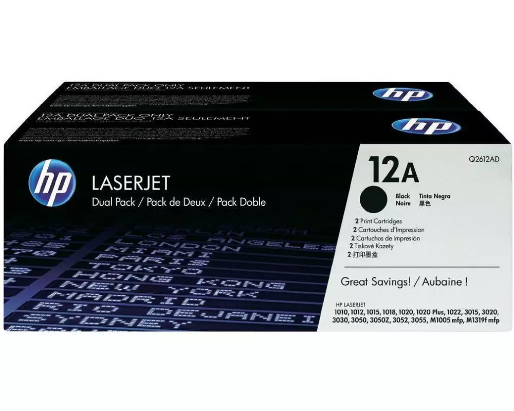 HP Toner Nr. 12A (Q2612A) Black (2er-Pack)