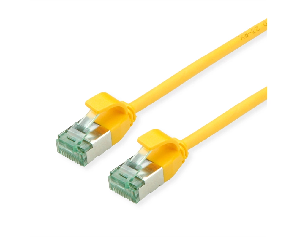 ROLINE RM U/FTP DataCenter Patchkabel Cat.6A (Class EA), slim, gelb, 2 m