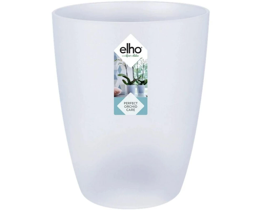 Elho Blumentopf Brussels Orchidee Hoch 1.3 l, Transparent