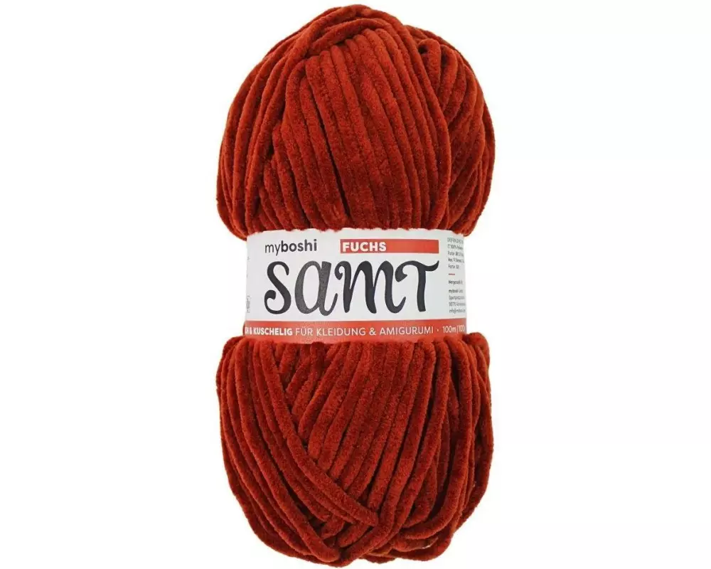 myBoshi Wolle Chenille Samt Fuchs