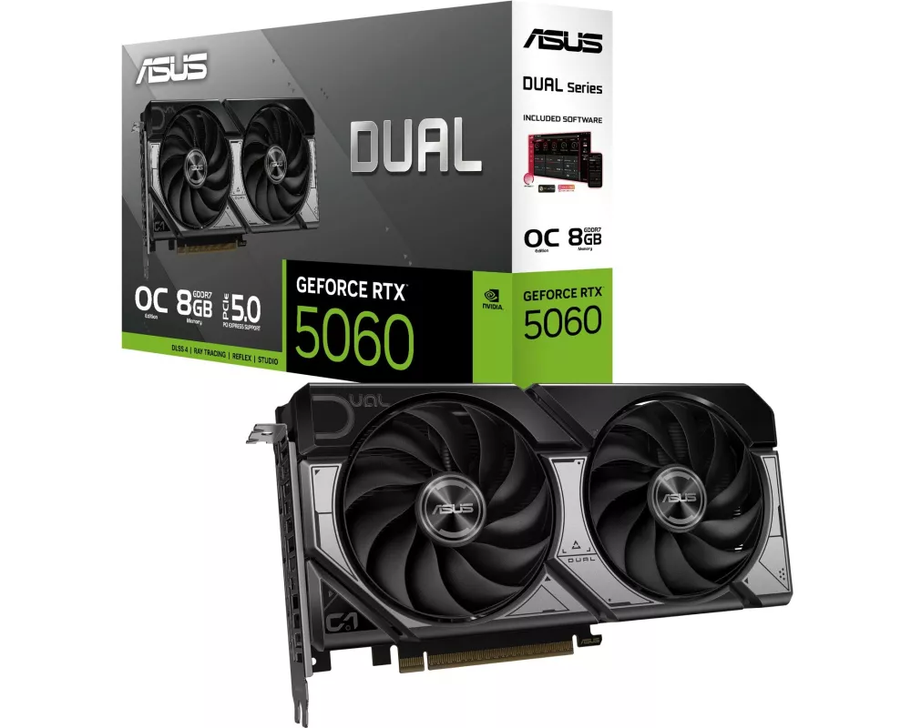 ASUS Grafikkarte Dual GeForce RTX 5060 8 GB OC Edition