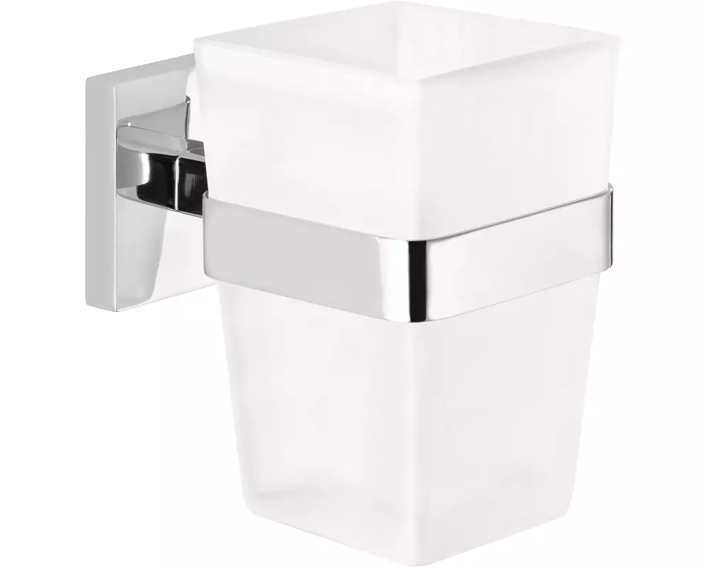 tesa Deluxxe Zahnputzbecher, Silber