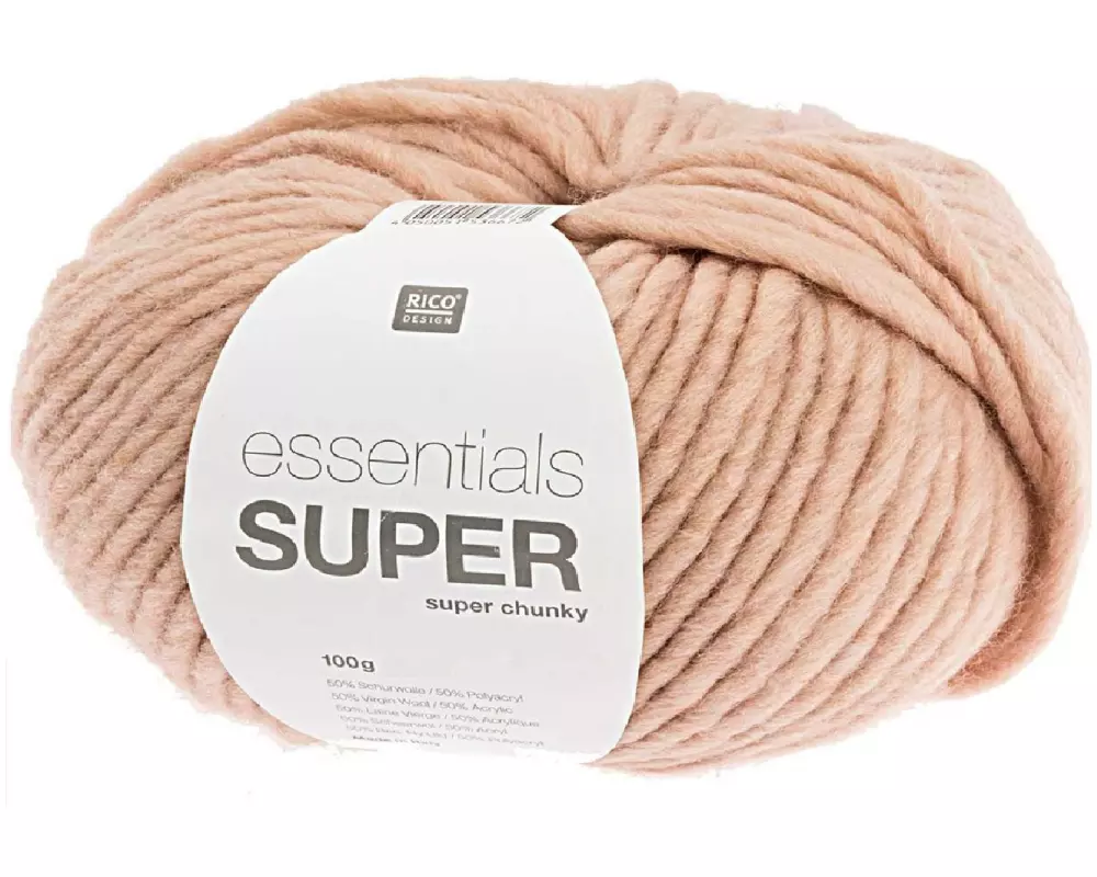 Rico Design Wolle Essentials Super Super Chunky 100 g, Sand