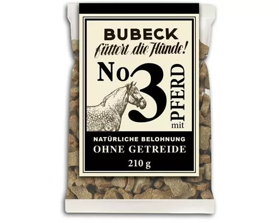 Bubeck Hundekuchen No. 3 mit Pferd, 210 g
