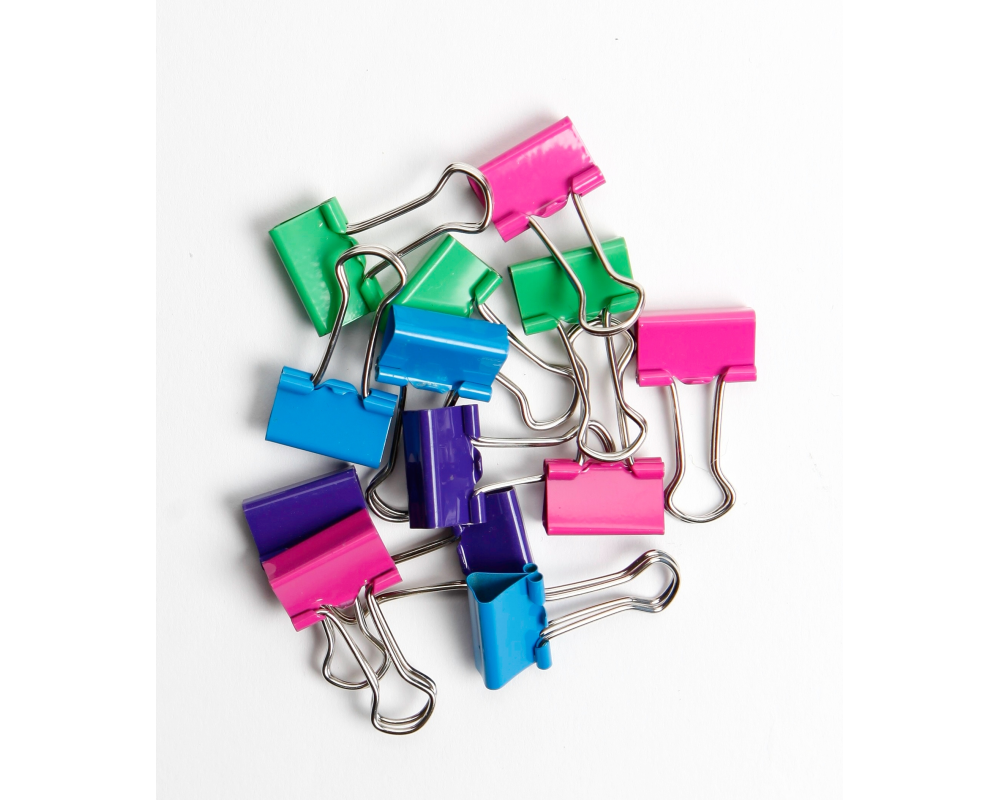 I AM CREATIVE Clips klein farbig 4080.61 12 Stück