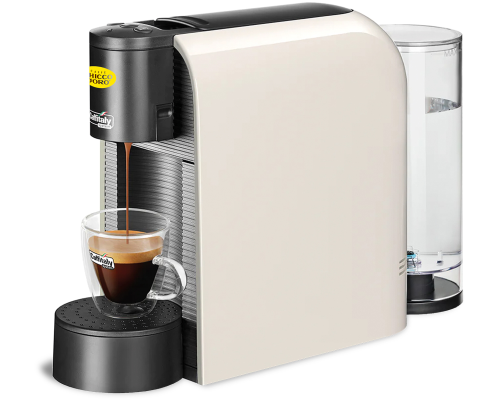 CHICCO D'ORO Kaffeemaschine S36 VOLTA 803922-WHI für Caffitaly System weiss