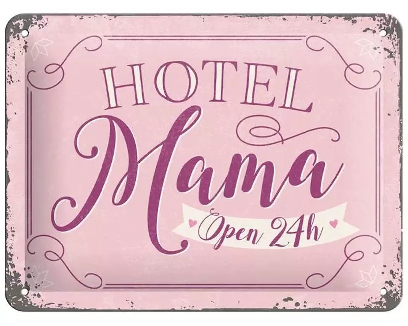 Nostalgic Art Schild Hotel Mama 15 x 20 cm, Metall