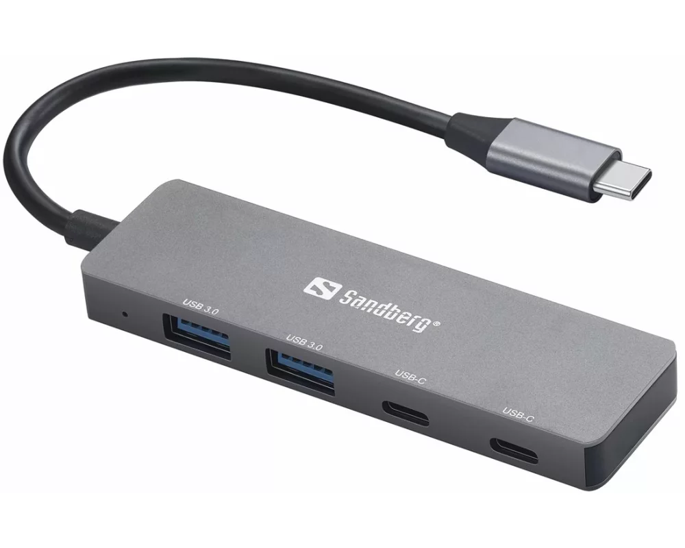 Sandberg USB-C to 2xUSB-A + 2xUSB-C, Hub