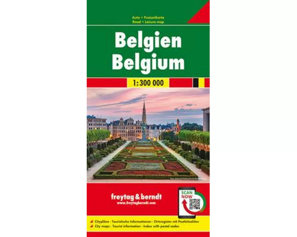 freytag & berndt Straßenkarte Belgien 1:300.000