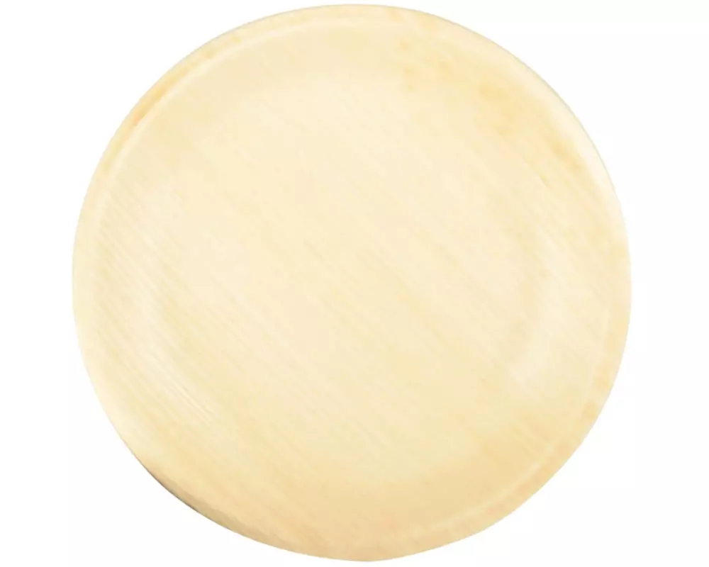 Papstar Einwegteller Palmblatt 18.5 cm, 25 Stück, Beige