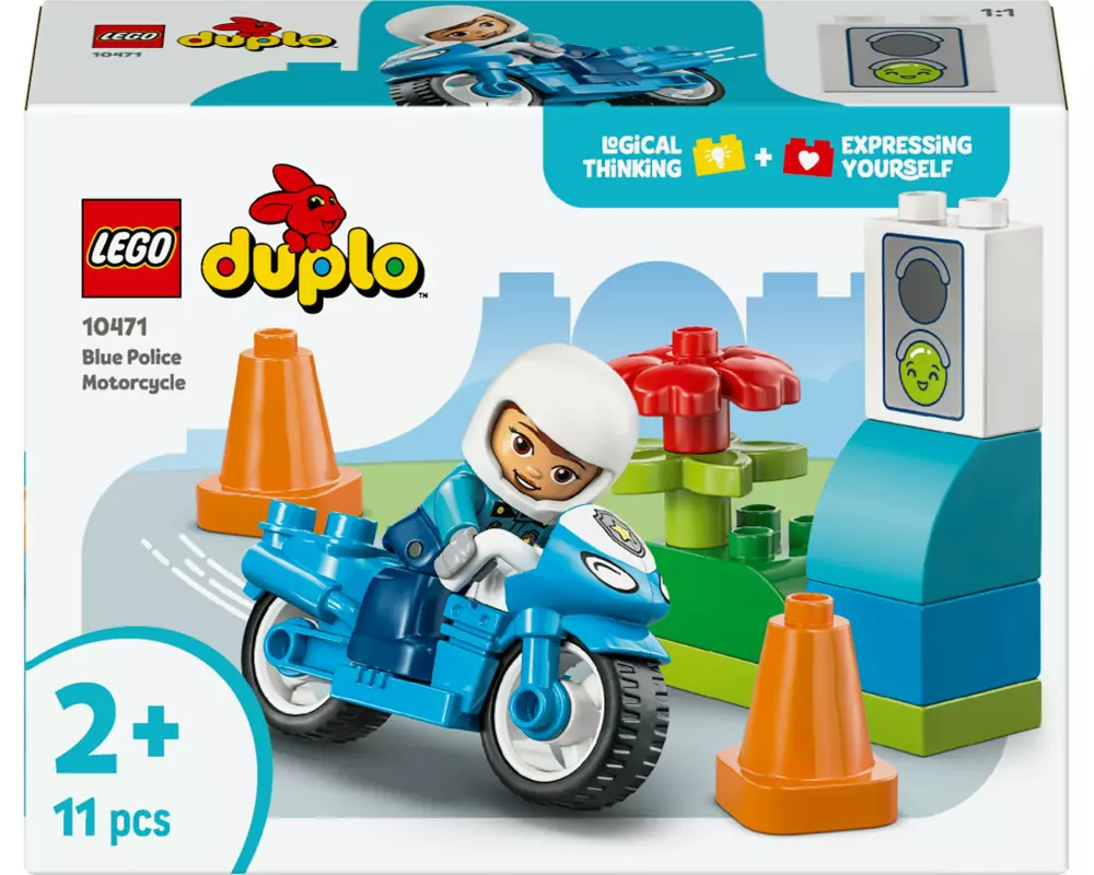 LEGO DUPLO Blaues Polizeimotorrad 10477