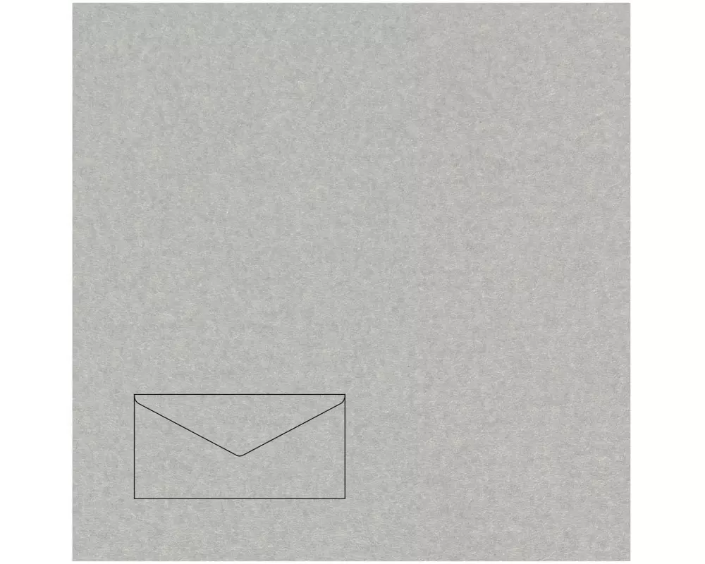 Rico Design Couvert Paper Poetry Essentials DL Silber, 50 Stück
