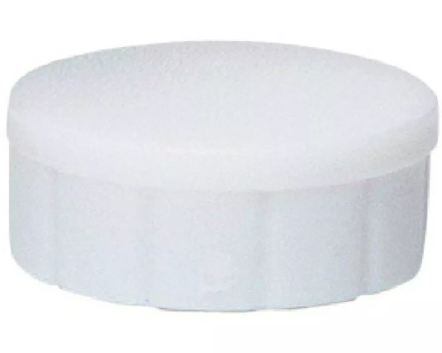 Maul Haftmagnet Solid Ø 15 mm, 150 g, Weiss, 10 Stück