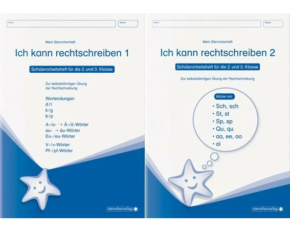 Ich kann rechtschreiben 1 und »Ich kann rechtschreiben 2 als Kombi, Schüler-Arbeitshefte für die 2. und 3. Klasse