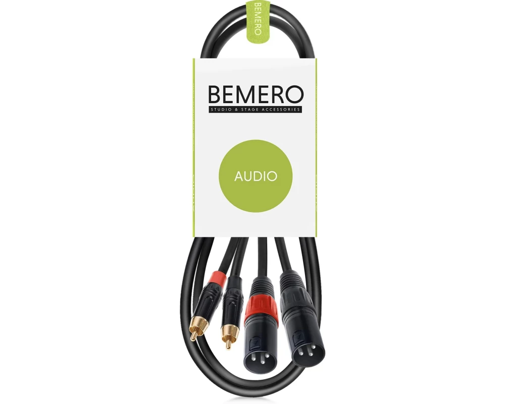 Bemero Audio-Verbindungskabel BAC2545-75BK Schwarz