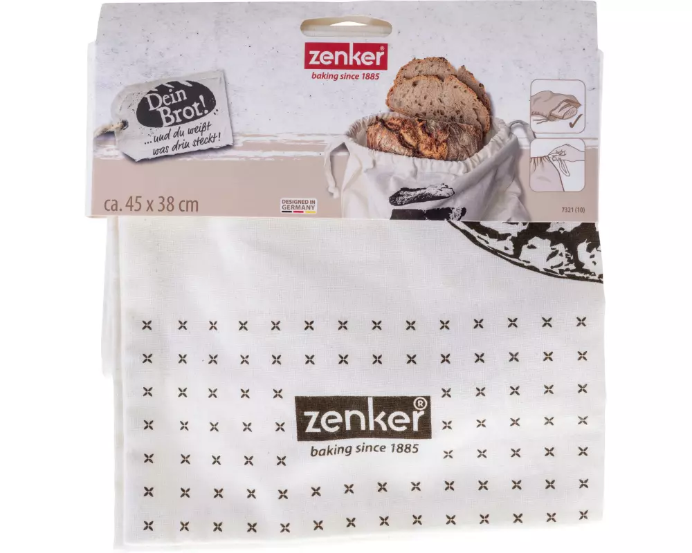 Zenker Brotbeutel Dein Brot Beige/Braun