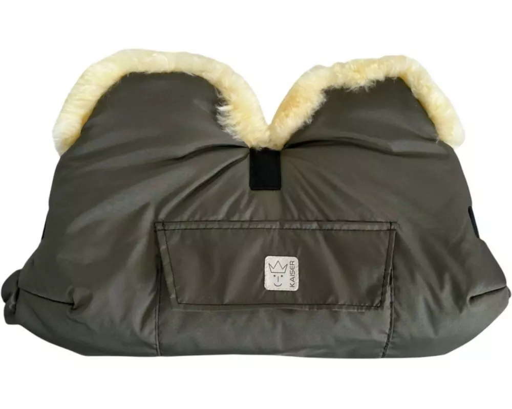 Kaiser Lammfell Handwärmer Big Khaki