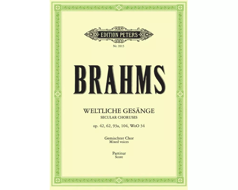 Weltliche a-cappella Gesänge