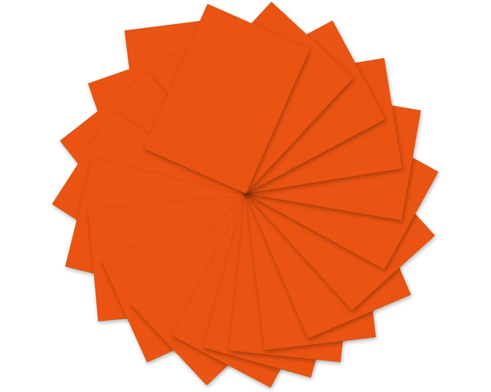 URSUS Tonzeichenpapier A4, 130 g/m², 100 Blatt, Orange