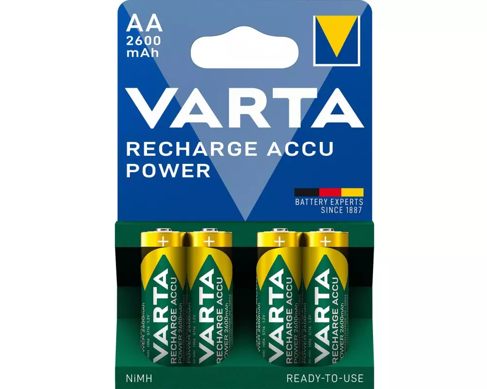 Varta Akku Power NiMH AA 2600 mAh, 4 Stück