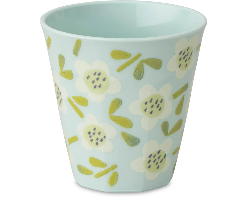 Koziol Trinkbecher Nora M Bloomies 300 ml, 1 Stück, Hellblau