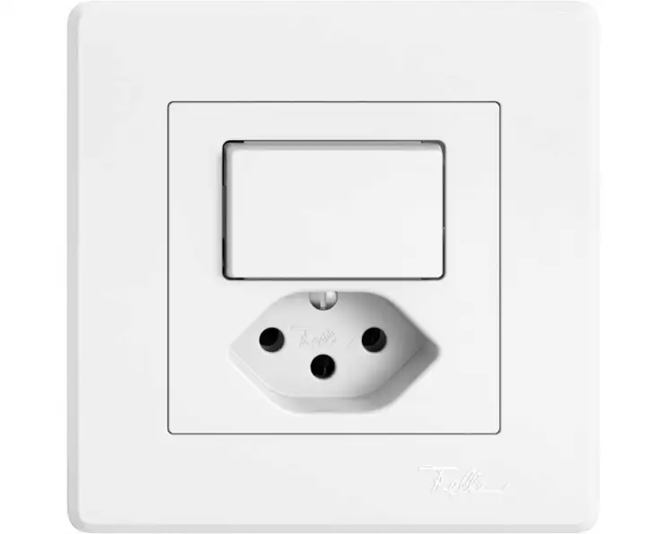 Feller EDIZIOliv Kleinkombi UP 1L/1xT13 Schliesser/Öffner, Weiss