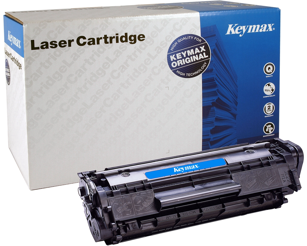 KEYMAX RMC-Toner-Modul schwarz FX-10KEY zu Canon Fax-L100 2000 Seiten
