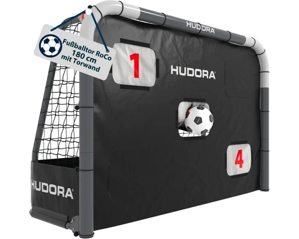 Hudora Fussballtor Roco 180 mit Torwand