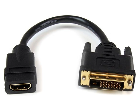 StarTech.com 8in HDMIÂ to DVI-D Video Cable Adapter