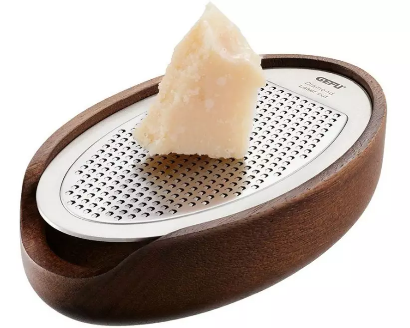 GEFU Käsereibe Parmezo Silber/Braun