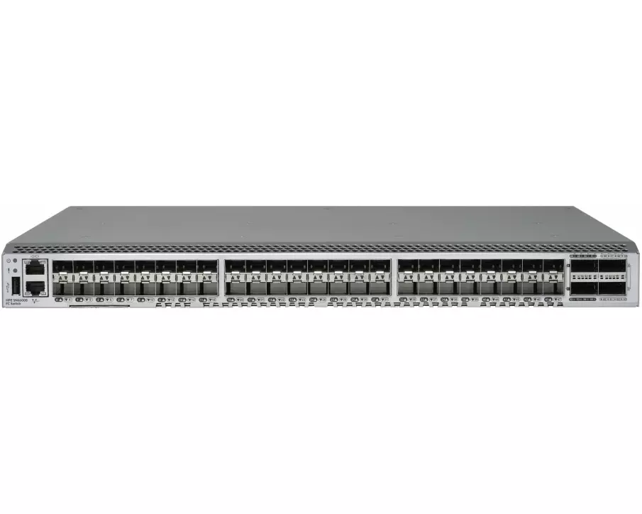 HPE Fibre Channel Switch SN6600B, 32Gb 48-port/24-port, 24-port 32Gb, Short Wave, SFP+, Integrated
