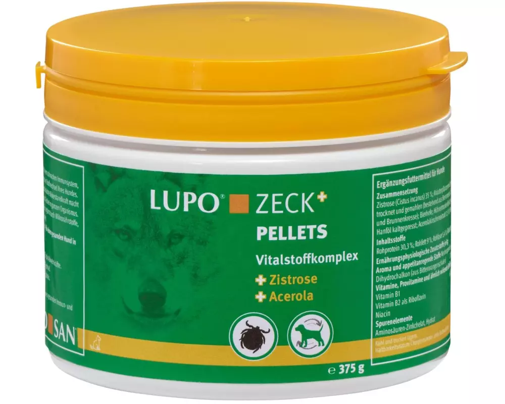 Luposan Hunde-Nahrungsergänzung Zeck+ Pellets, 375 g