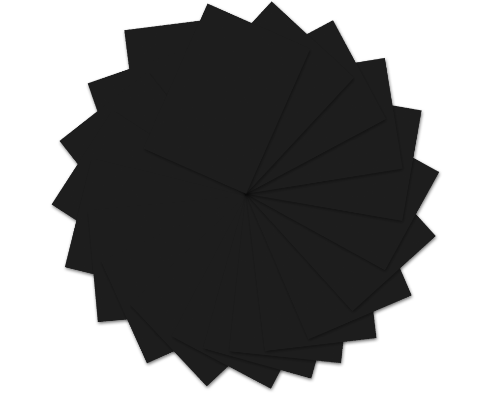 URSUS Tonzeichenpapier A4 2174690 130g, schwarz 100 Blatt