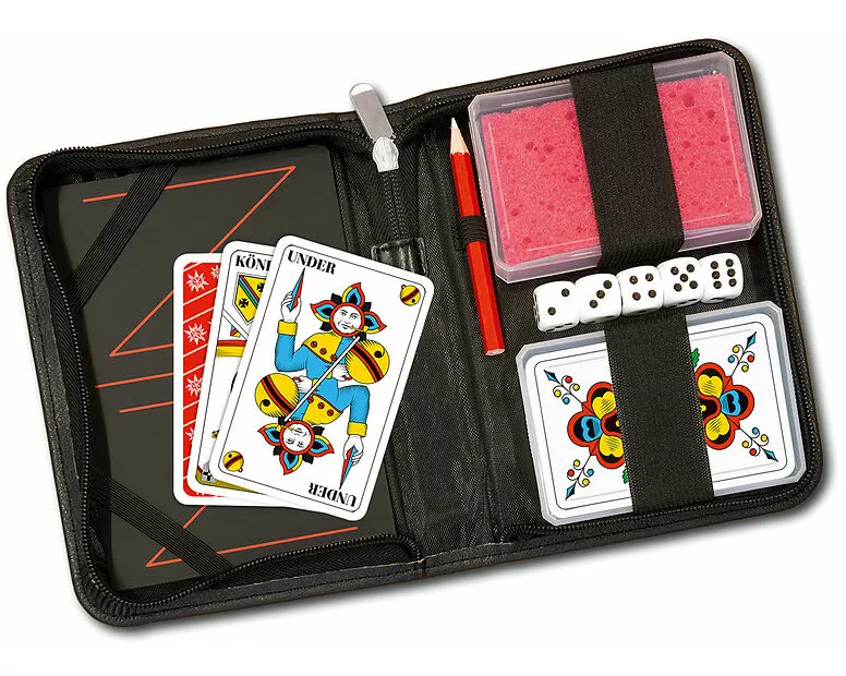 Yatzy/Jass-Set mit Deutschschweizer Karten