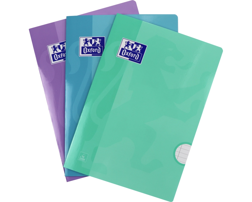 OXFORD Schulheft A4 400171663 liniert ass. 3 x 36 Blatt