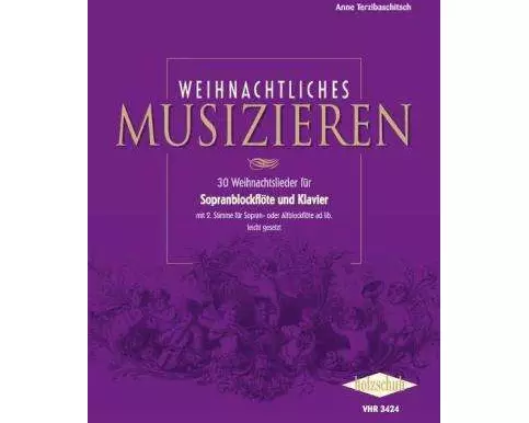 Weihnachtliches Musizieren für 1-2 Sopranblockflöten und Klavier