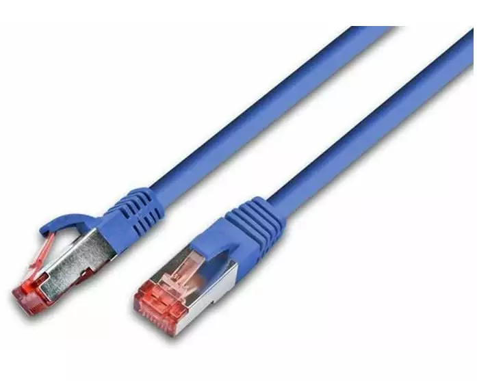 Wirewin Patchkabel RJ-45 - RJ-45, Cat 6, S/FTP, 0.25 m, Blau