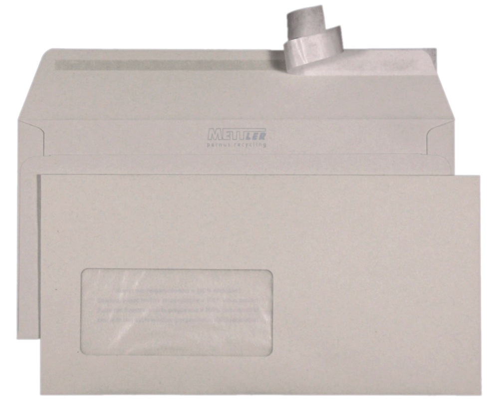 METTLER Couvert Fenster links C5/6 7045 100g, recycling 500 Stk.