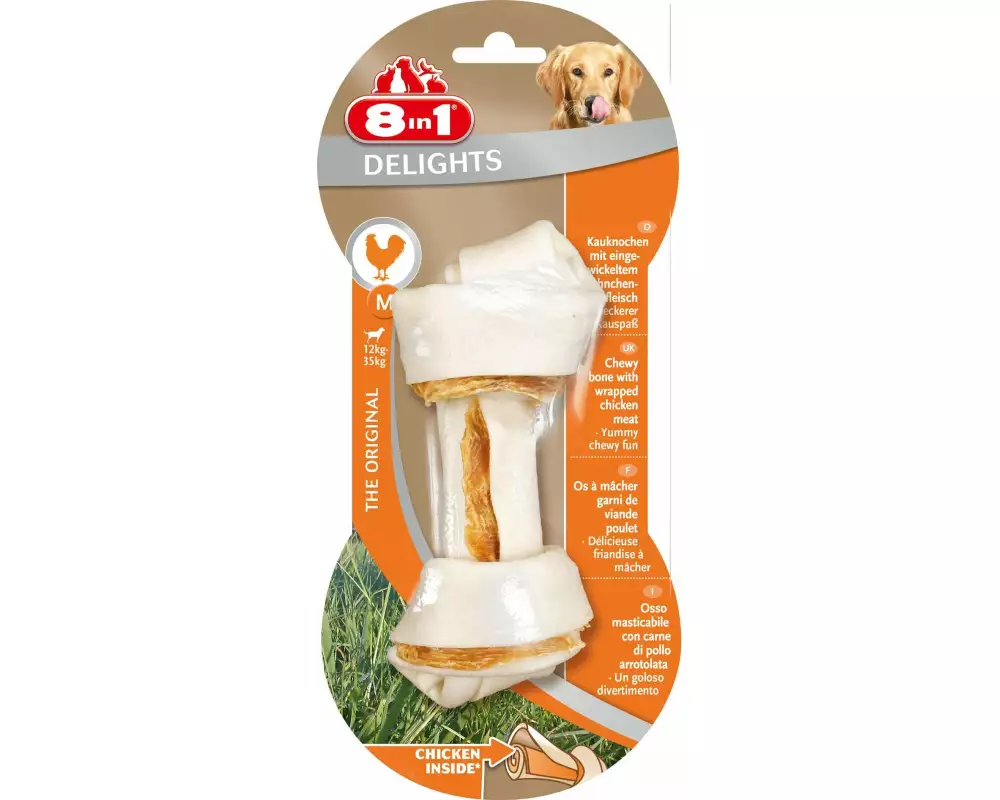 8in1 Kausnack Delights Chicken Bones M, 1 Stk., 65 g