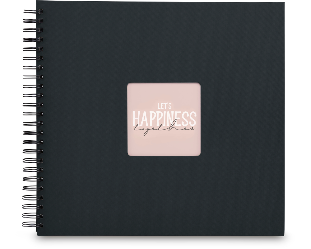 HAMA Spiralalbum Fine Art 36x32cm 9835 new black 25 Blatt