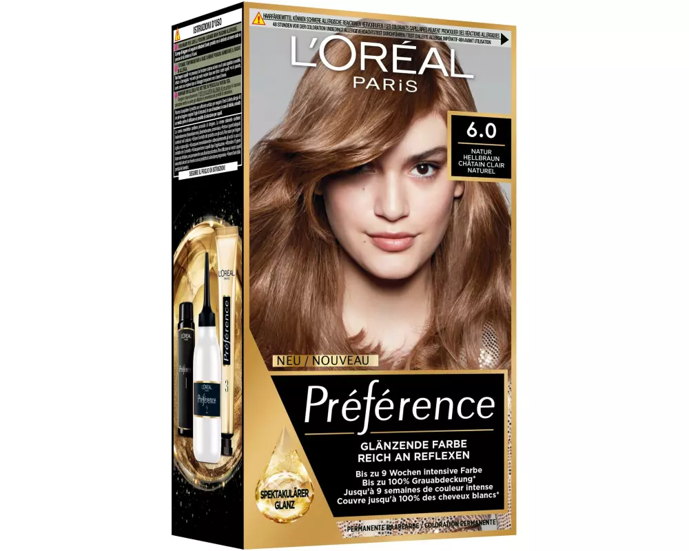 L'Oréal Paris Préférence 6 Natur Hellbraun/Châtain clair naturel 1 Stück