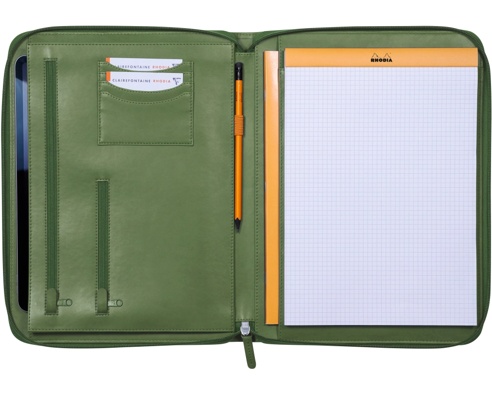 RHODIA Konferenzmappe A4 168118C salbei