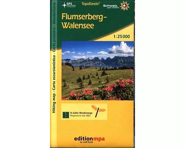 Flumserberg - Walensee. Wanderkarte / Carte pédestre. 1:25’000