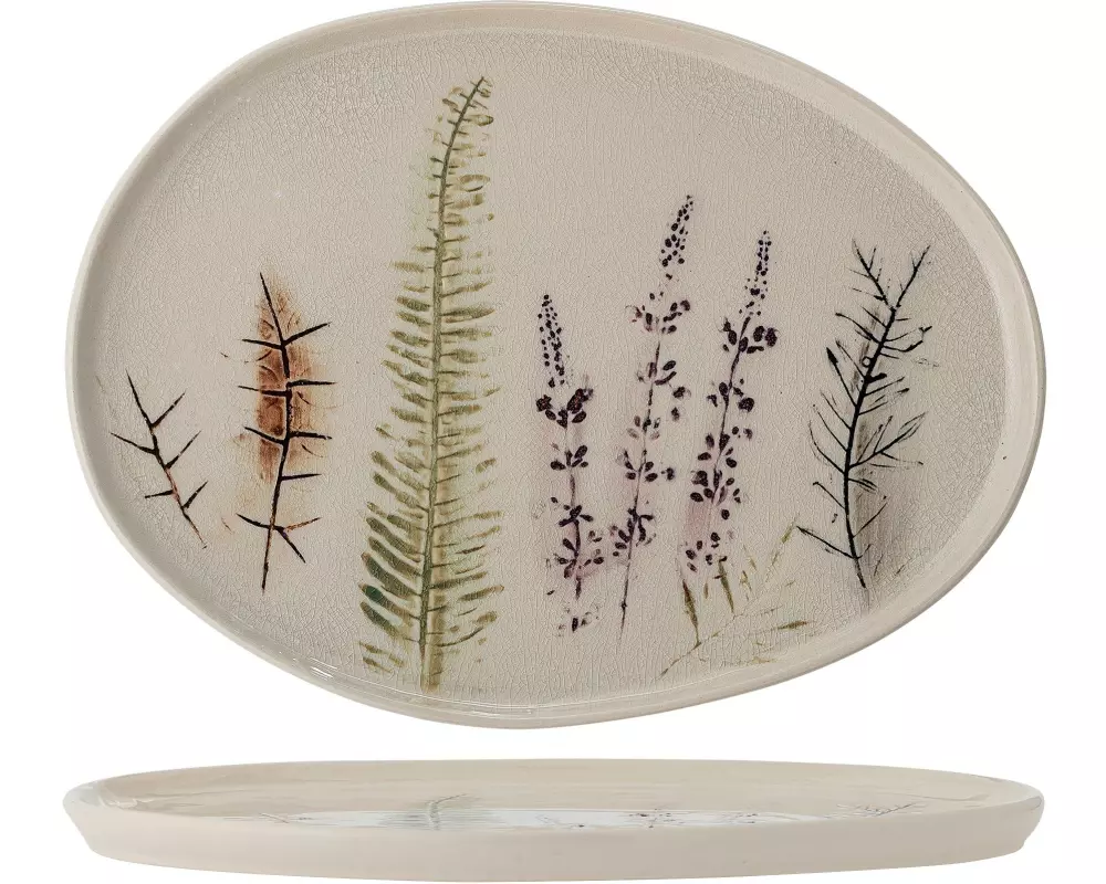 Bloomingville Servierplatte Bea Beige