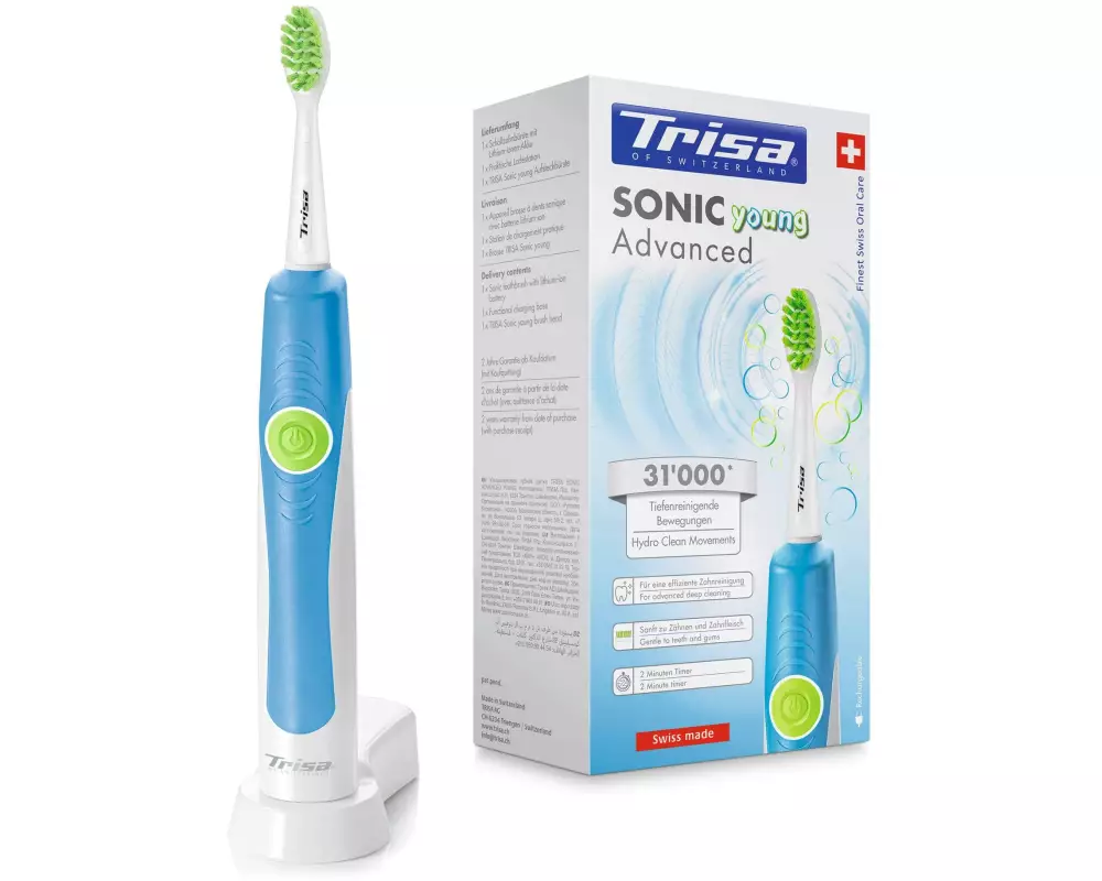 Trisa Schallzahnbürste Sonic Advanced Young Blau
